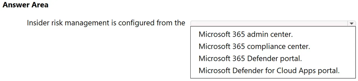 SC-900 practice question 59 figure